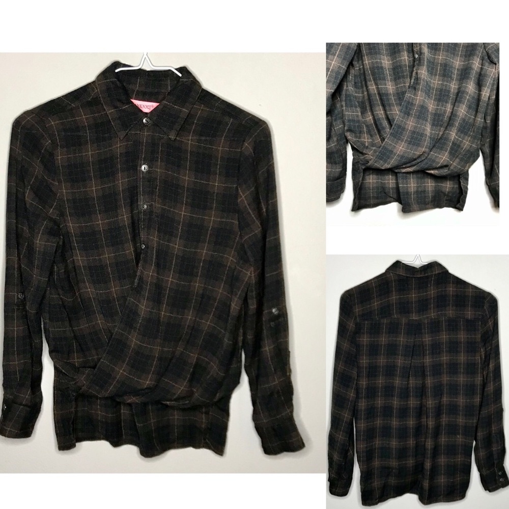 MARKDOWN SUNDAY ONLY Flannel Wrap Top